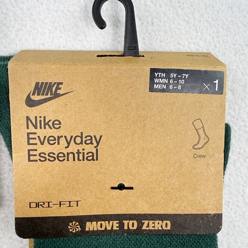 Nike Fair Isle Crew Socks 2 Pack / Size M (Womens 6 - 10), (Men 6 - 8)/ FZ3071 - Picture 4 of 6